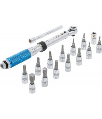 Set chei dinamometrice | 6,3 mm 1pe4 | 3 - 24 Nm | 16 piese