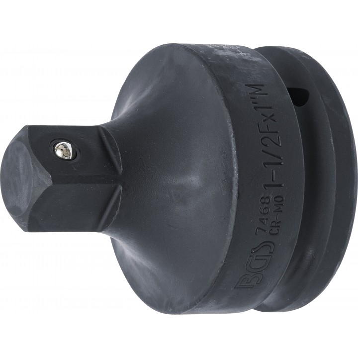 Adaptor chei tubulare de impact | Patrat interior 38 mm 1 1pe2 - Patrat exterior 25 mm 1