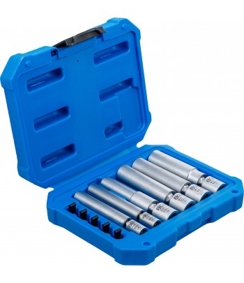 Set cap cheie articulata pentru bujii cu incandescenta si cu scanteie 8 - 9 - 10 - 12 - 14 - 16 mm 11 piese